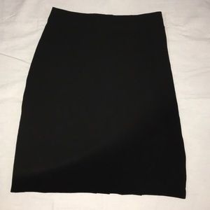 NWOT High waisted black midi skirt
